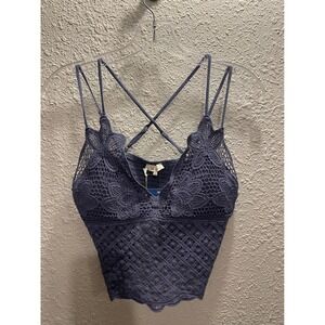 La Miel Crocheted Strappy Top.‎
